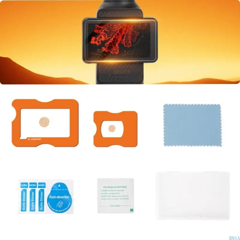 R91A Tempereds Glass Screen Protectors Film for Pocket 3 Camera Lens Cover