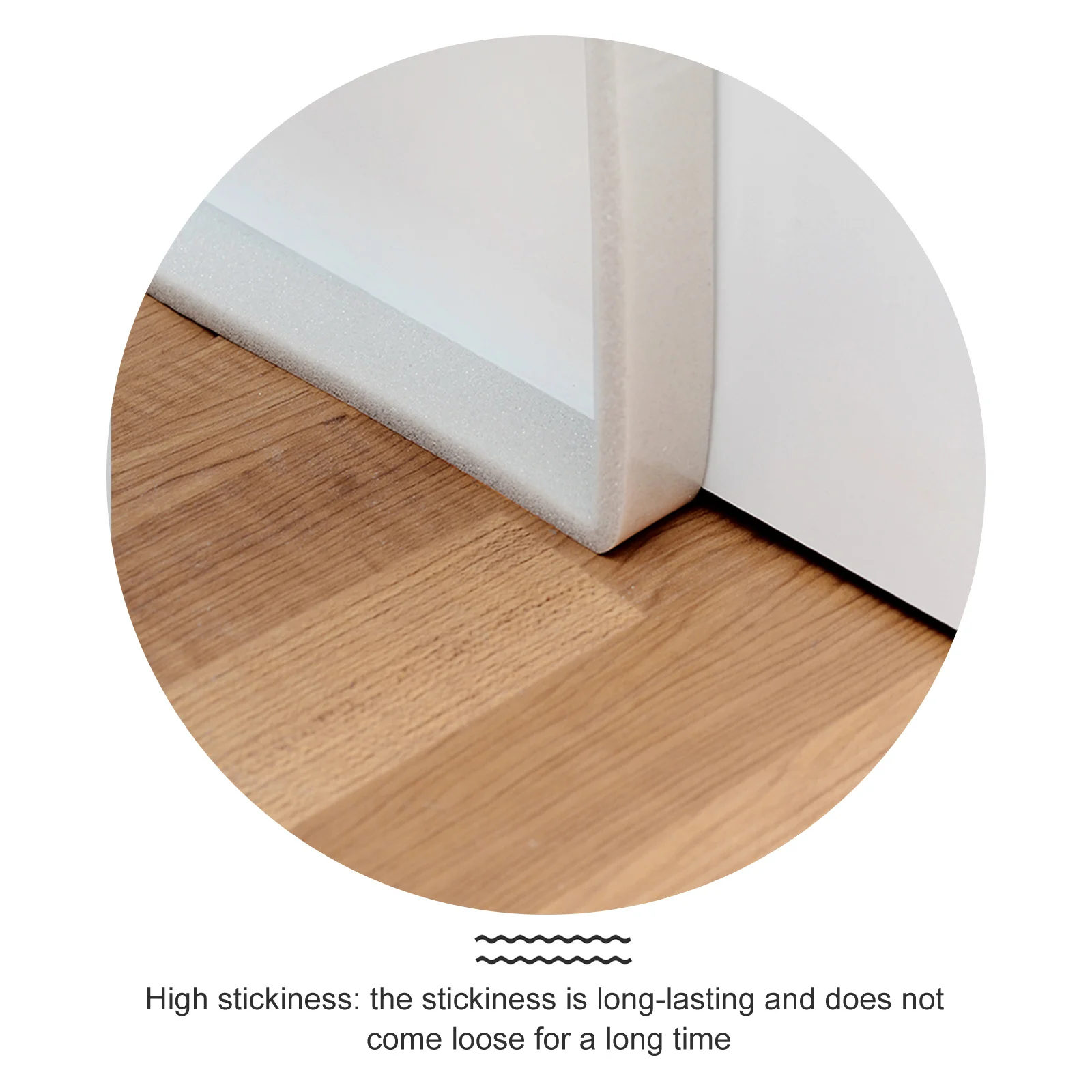 

2Pcs Soundproof Door Window Sealing Strip Self-Adhesive Anti-Ventilation Tape Durable Sound Insulation Protective Strip
