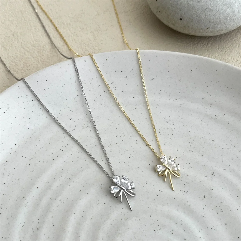 

Стерлинговое серебро S925, золото 18 карат, нишевое легкое роскошное многослойное ожерелье с ключицей для женщин