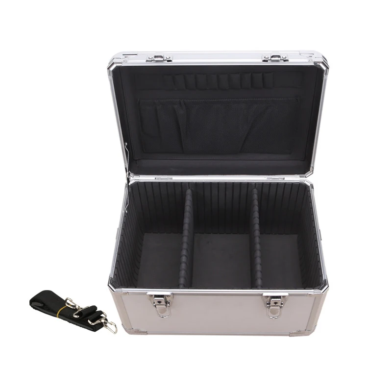 Portable Toolbox Aluminum Tool Box Safety Equipment Instrument Box Storage Tool Case Outdoor Suitcase Impact Resistant Case