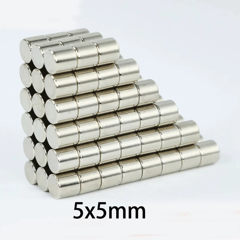 10/20/50pcs 5x5mm  Disc Magnets - 150°C High Temp Magnets Mini Round Magnets for Whiteboard Organization Office, Classroom