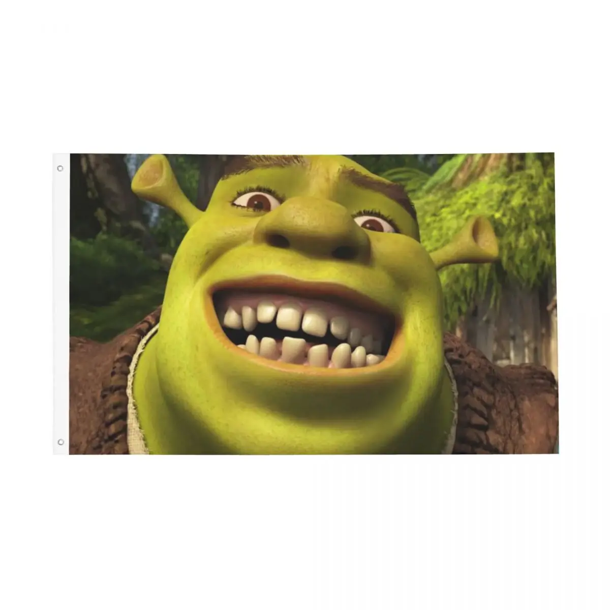 Shreks Smile Memes Flag Durable Outdoor Banner Cartoon Polyester Home Room Dorm Wall Decor