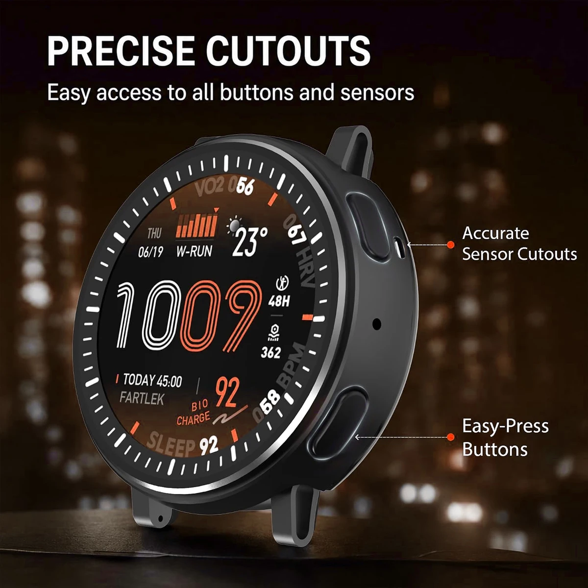 Capa de metal para amazfit act - Smartwatch Watches Amazfit avaliação e preço