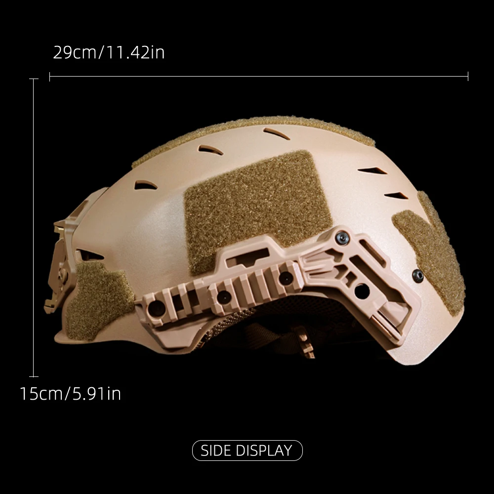 BOOIU Wendy Tactical Helmet With Multi Function Rails And Adjustable Knobs For Outdoor Cs Paintball Games Explosion Proof Helmet
