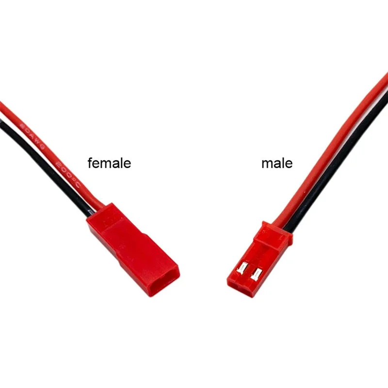 10 Pairs Female & Male Red Plug Housing Crimp Terminal Connector Kit 20AWG 22AWG 24AWG WireCompatible with SYP