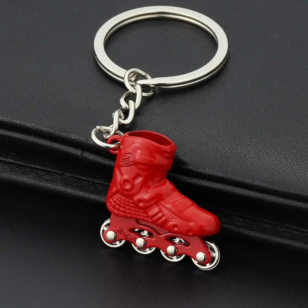 Trinket Accessaries Skate Bag Holder Roller Skate Car Key Ring Skate Key Chain Key Chain Skating Pendant Single row skating