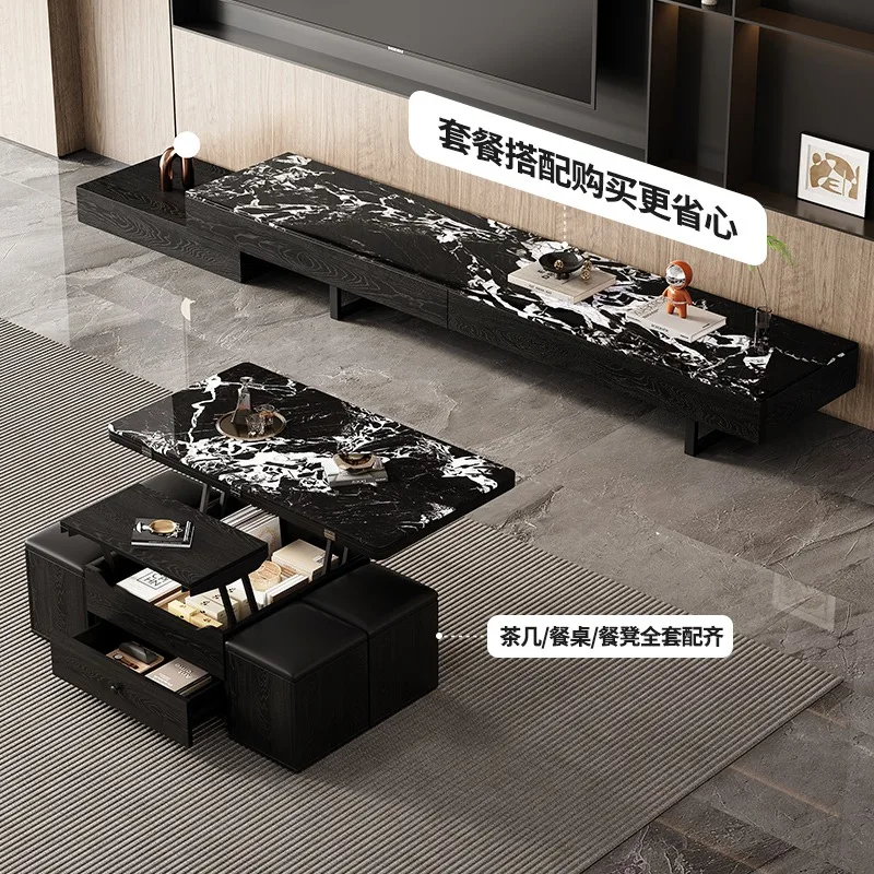 Variable dining table dual-purpose small apartment creative lifting and folding movable installation-free