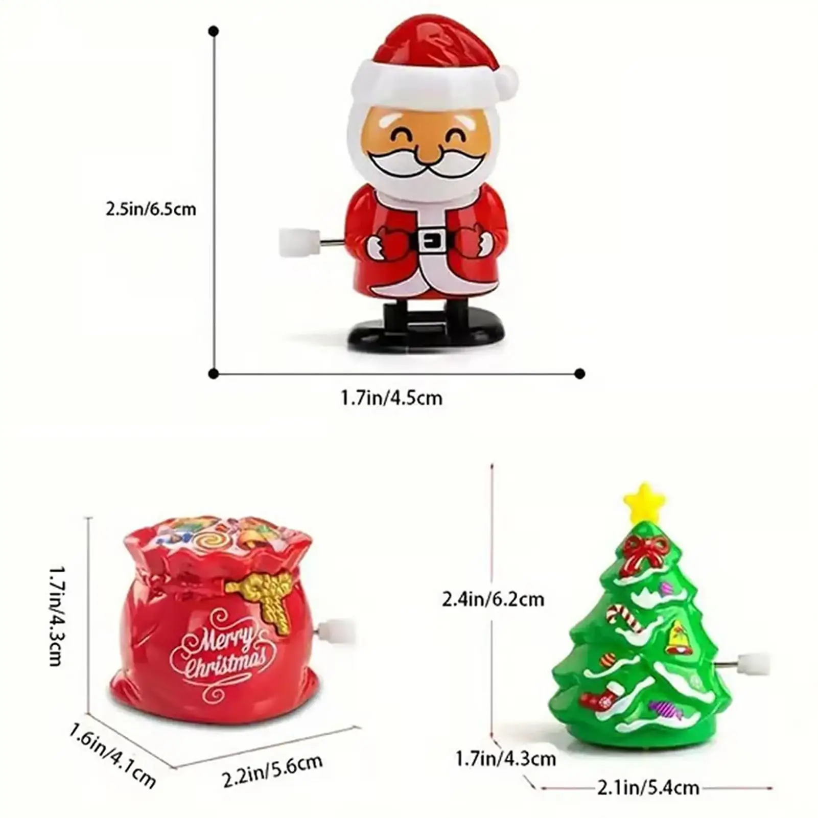 Jouets de noël à remonter, 12 pièces, jouets de marche à horloge, ensemble de renne du père noël, cadeaux de fête pour enfants, garçons et filles, cadeau de classe pour tout-petits