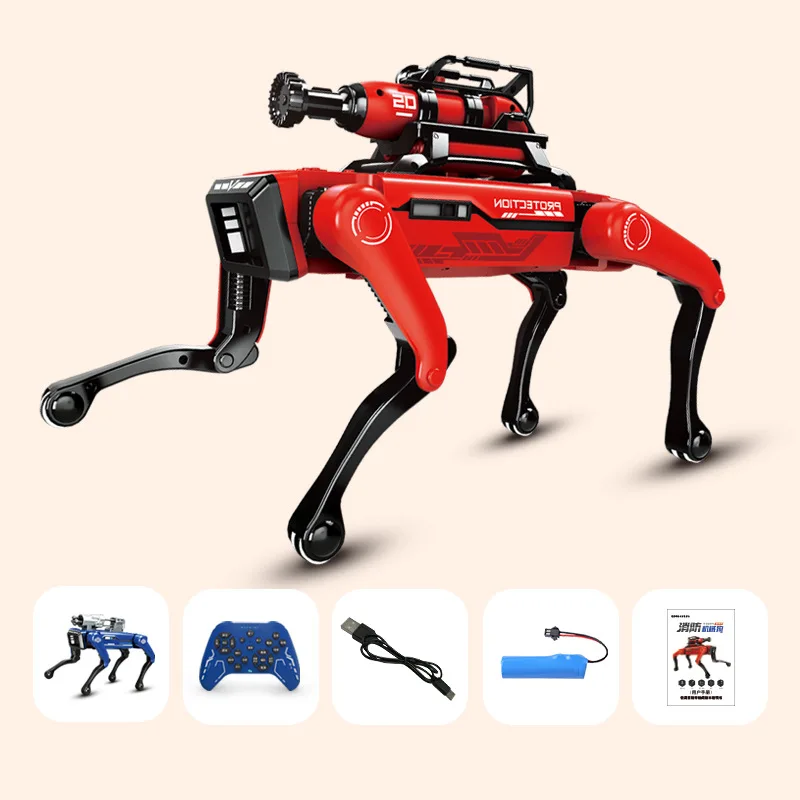 Robot de lutte contre l'incendie Intelligent, chien électronique, télécommande interactive vocale pour animaux de compagnie, jouet pour enfants