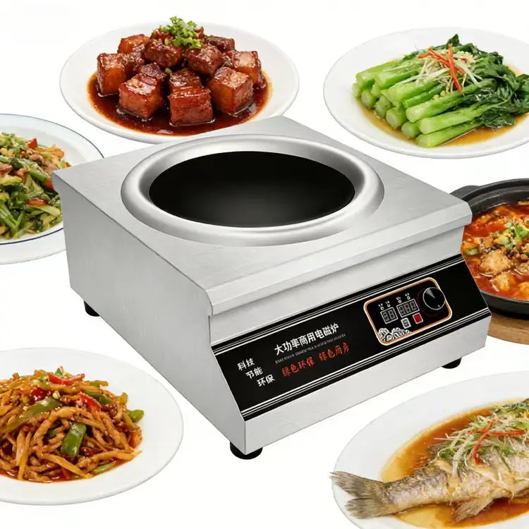 

Многофункциональное оборудование для обработки зерна из нержавеющей стали мощностью 8000 Вт с функциями таймера для ресторанов, 380В YYHB