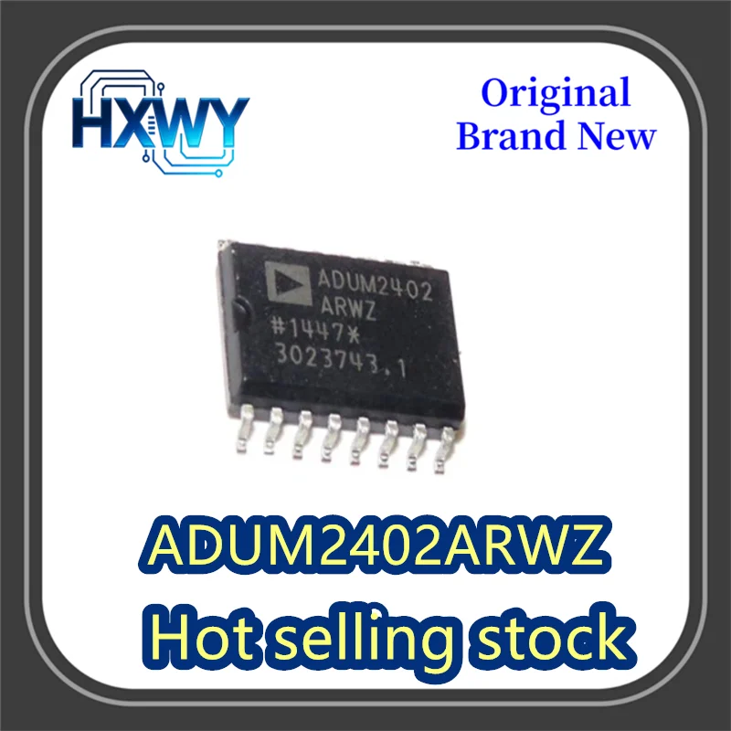 

(2/20 pieces) ADUM2402ARWZ ADUM2402 SOP-16 packaged four-channel digital isolator chip IC brand new and original.