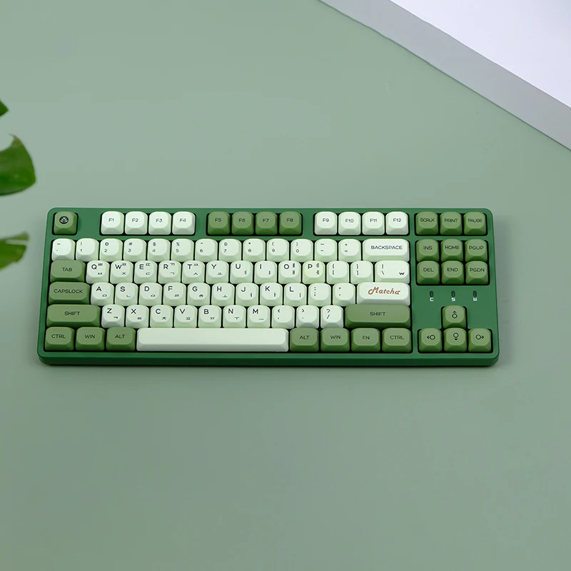

Зеленый Мятный Колпачок Matcha PBT Сублимация KOA Высоко Аналогично Адаптация MOA 61/64/68/75/87/98