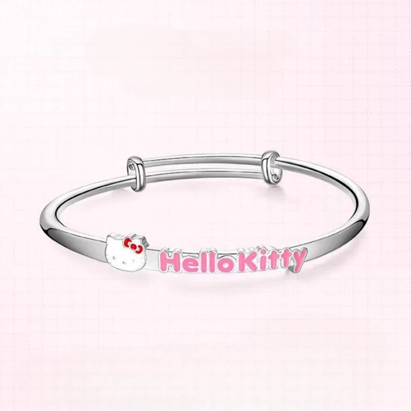 Sanrio Hello Kitty Push-pull Bransoletka Lucky Guardian Alloy Anime Bransoletka Dziewczyna Urodziny Prezent Świąteczny