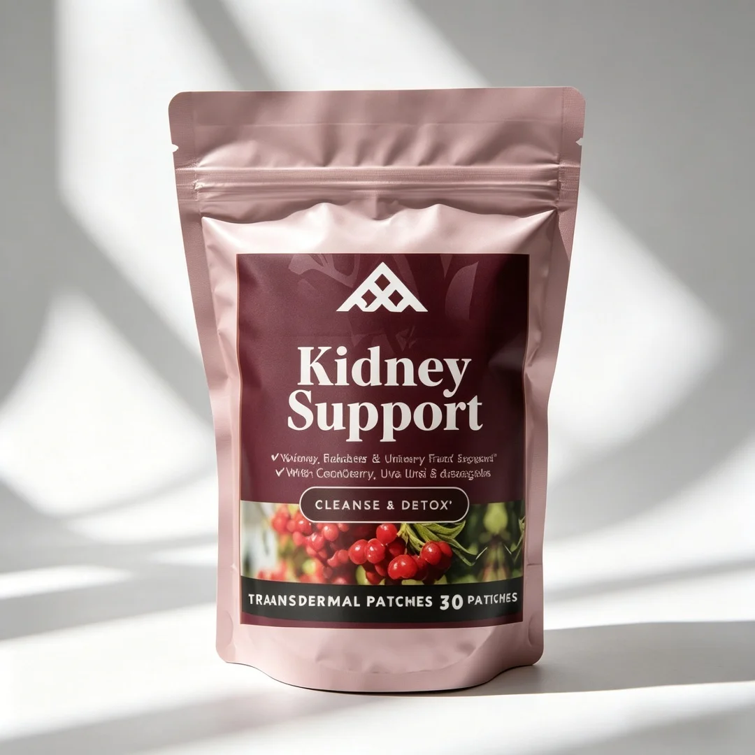 30 Patches Kidney Support Transdermal Patches with Cranberry, Stinging Nettle - Urinary Tract Health & Bladder Cleanse