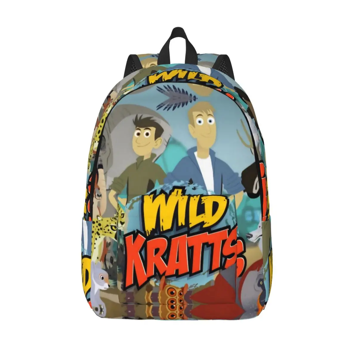 

Wild Kratts for Teens Student School Bookbag Canadian Cartoon Daypack Middle High College Outdoor