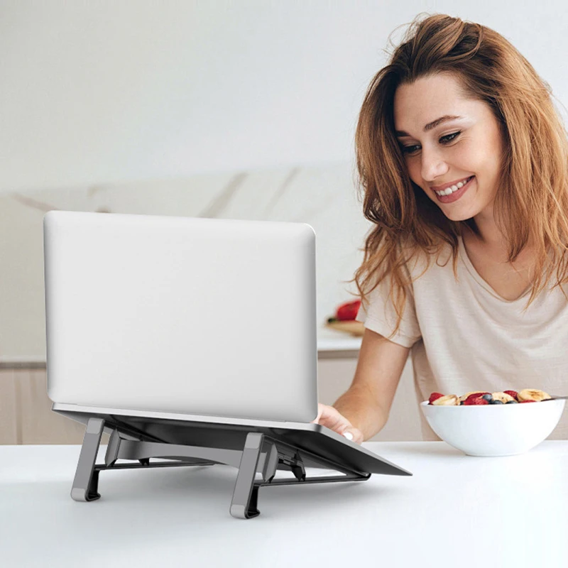 New 2in1 Laptop Vertical Holder Tablet Notebook Computer Heightening Stand Bracket For Macbook For Ipad Pro For Office Studio