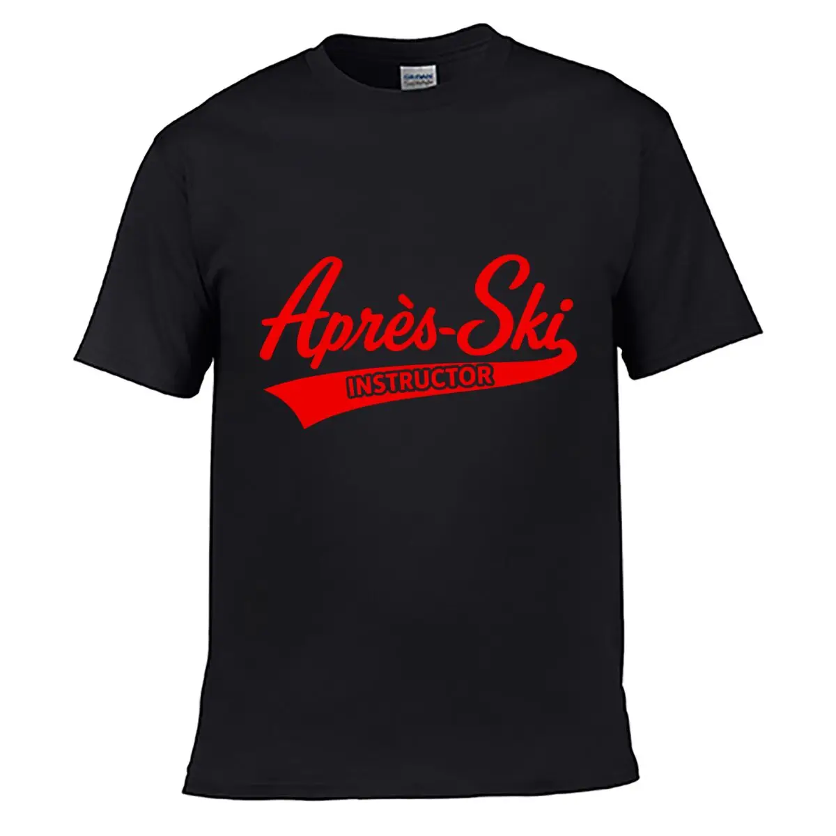 Apres Ski Instructor Winter Sport Graphic Street Distressed Washed Loose Simple Tee