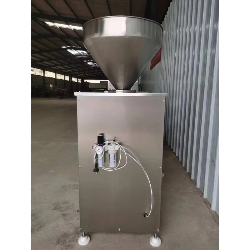Sausage Filling Machine Electric Automatic Stuffer One Button Control Splash Guard for Home Food Prep