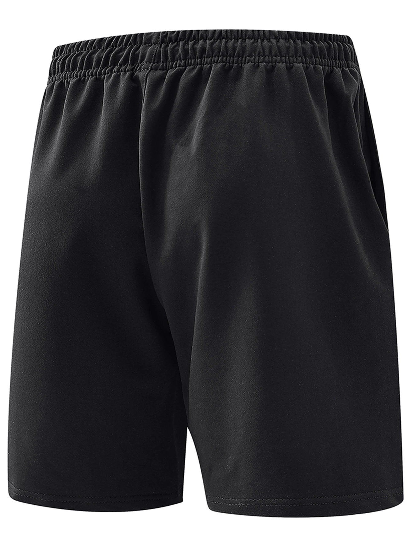 Men's solid-color drawstring shorts—loose-fitting and versatile suitable for outdoor sports and casual wear year-round