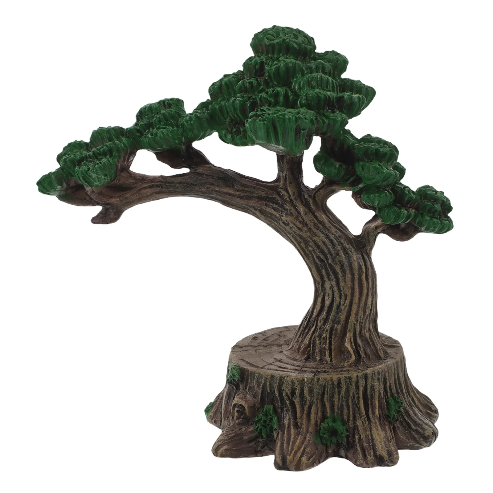

Artificial Bonsai Tree Small Resin Desktop Decoration Realistic Faux Table Decor for Home Office Desk Miniature Landscape