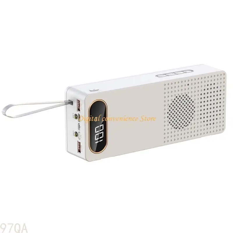 97QA 8x18650 Case Cases External Battery Box Wireless Smeker Function Diy Shells