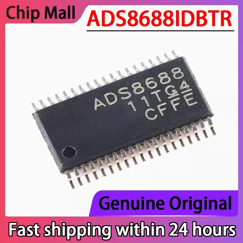 2PCS NEW ADS8688IDBTR ADS8688 TSSOP38 Packaged Channel Analog-to-digital Conversion Chip