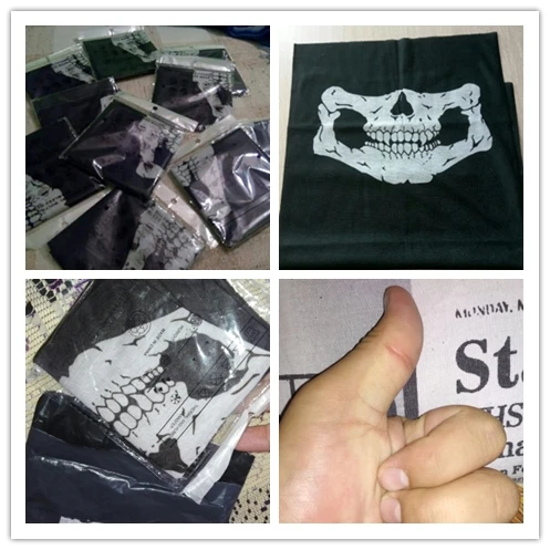 

Motorcycle Face Mask Cover Fleece Unisex Neck Guard skull Scarf White for Moto Guzzi motorcycle