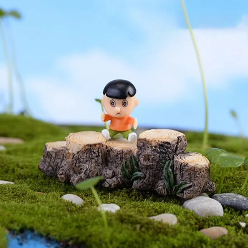 Modelo puente tronco de árbol 2026 miniatura resina jardín hadas - imagen 3