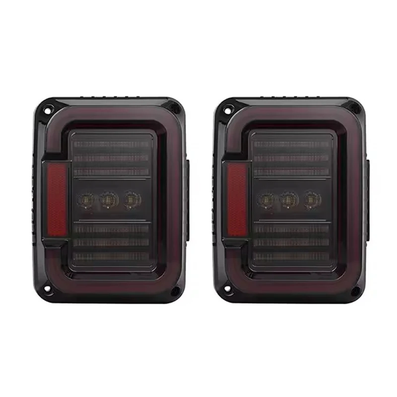 

2x DOT Brake LED Tail Lights Reverse Turn Signal Car Rear Lamps LED Taillight 12V For Jeep Wrangler JK 2007-2018 US/Euro Version