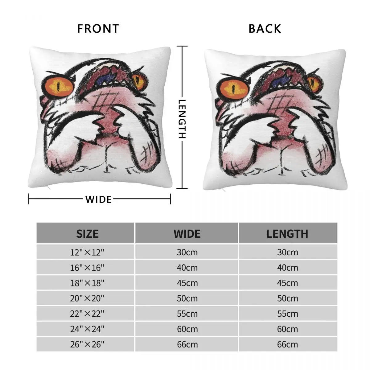 Lizard Angry Hissssd Square Pillowcase Polyester Linen Velvet Printed Zip Decor Pillow Case Car Cushion Cover Wholesale