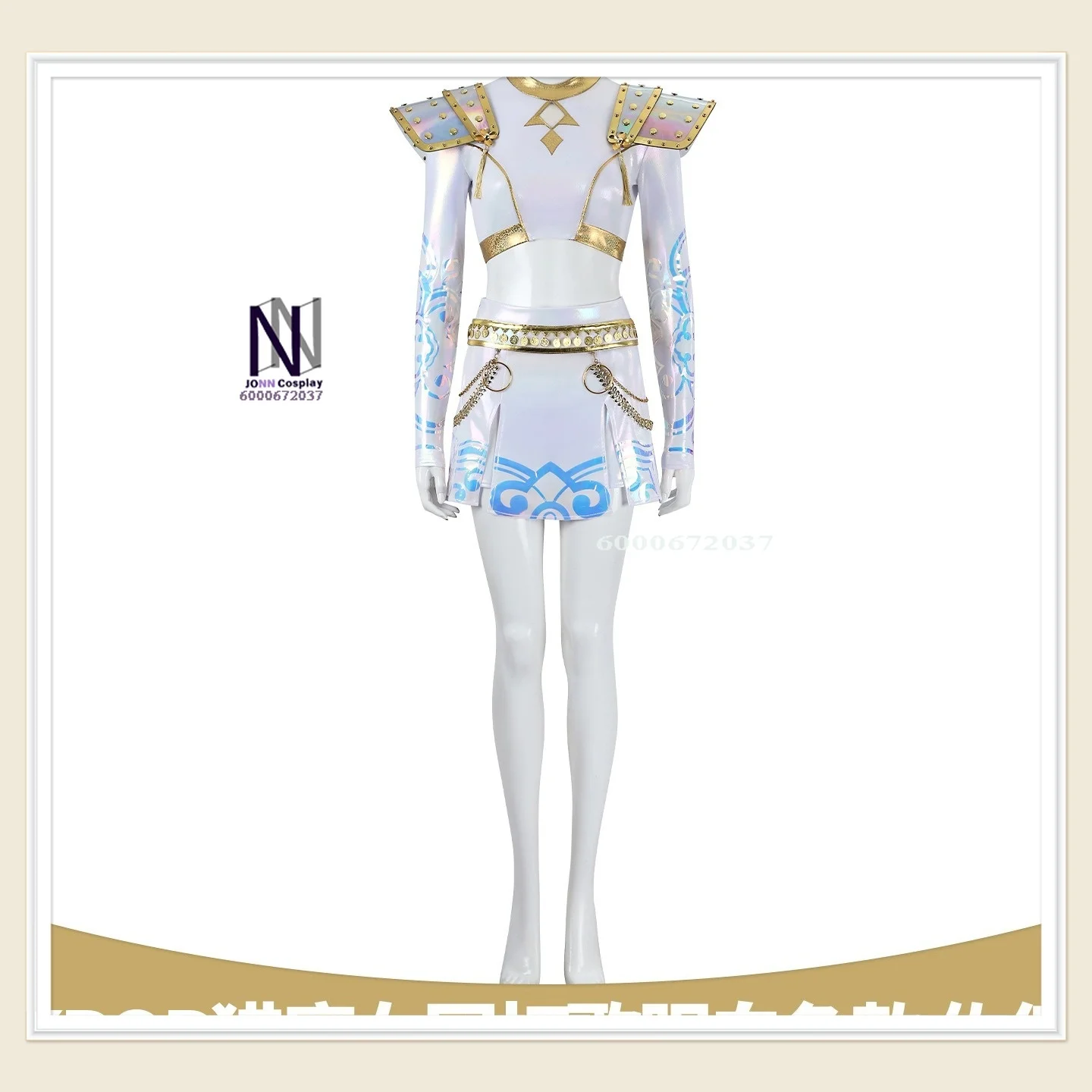 

Witch Hunter Group Zoe Korean Pop Cosplay Costume Two-dimensional Performance Outfit White Colorway Concert Anime-style Dress