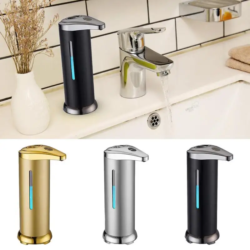 Automatic Soap Dispensers Electric Battery Operated Liquid Soap Pump Smart Hand Washing Soap Sanitizer Dispenser For Bathroom