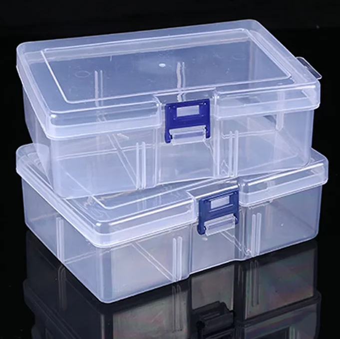 1/2pcs Clear Plastic Rectangular Storage Box Dustproof Waterproof Screwdrivers Bits Organizer Container for Tool Cases