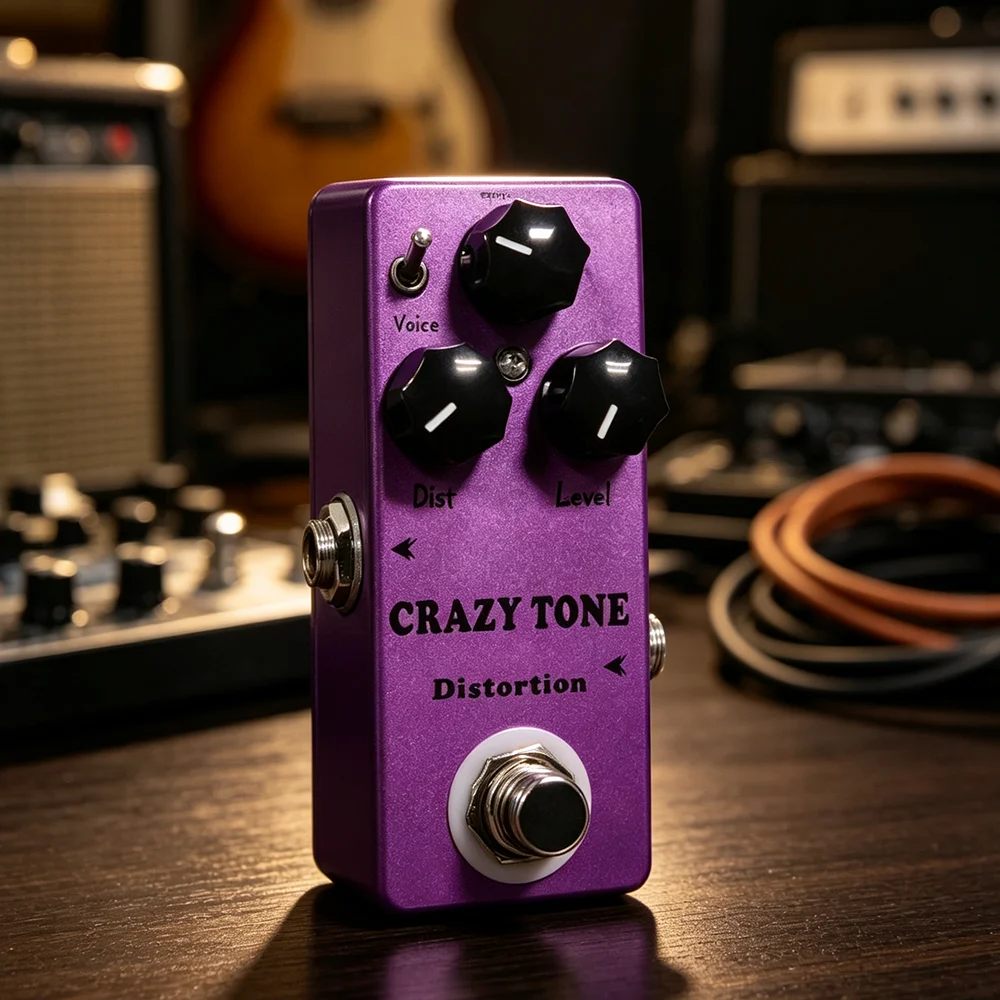 MOSKY Crazy Tone RIOT Distortion Mini Guitar Single Effect Pedal True Bypass