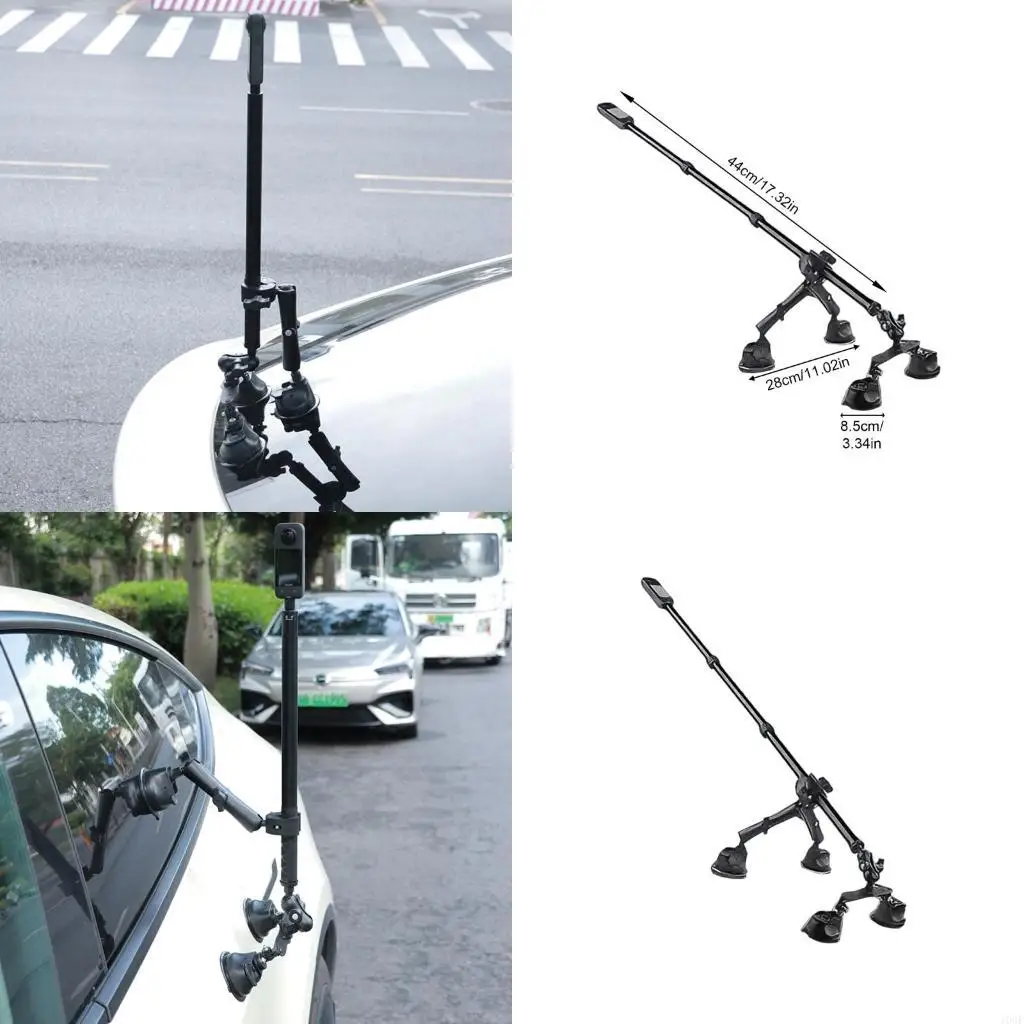 

103F Suction Car Mount for X2 Camera 5 in 1 Suction Mount Ball Head Adapter