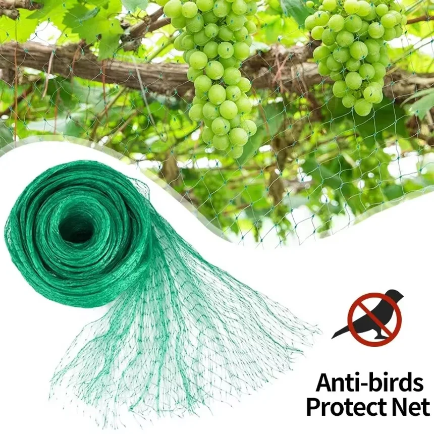 Garden Netting Green Woven Mesh Protect Plants Fruits Flowers Trees Stretch Fencing Durable Net Stops Birds Deer Animals