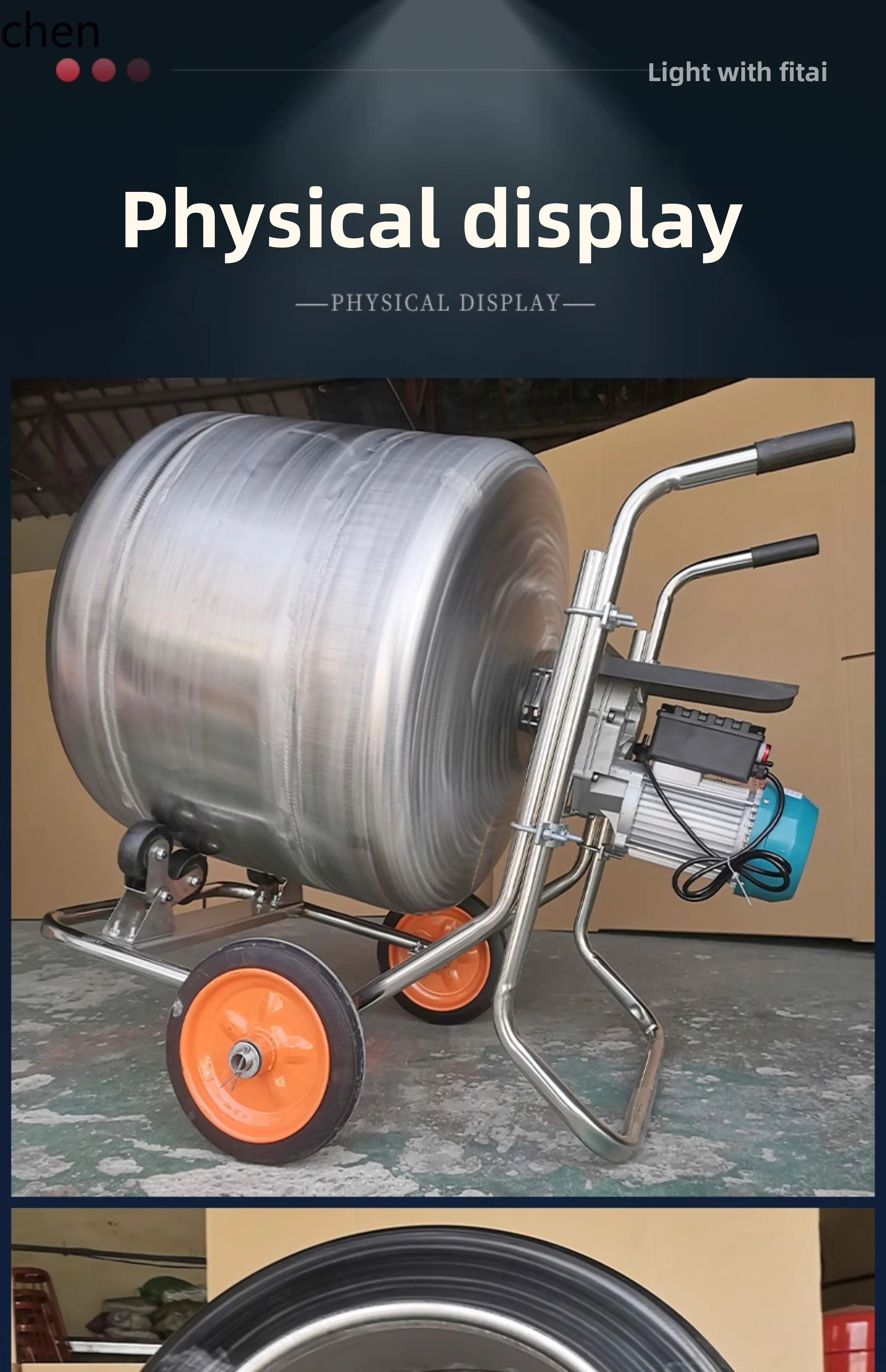 

QZT Stainless Steel Drum Feed Mixer Food Small Household Mixing Tank Marinated Meat Sausage Mixing Machine