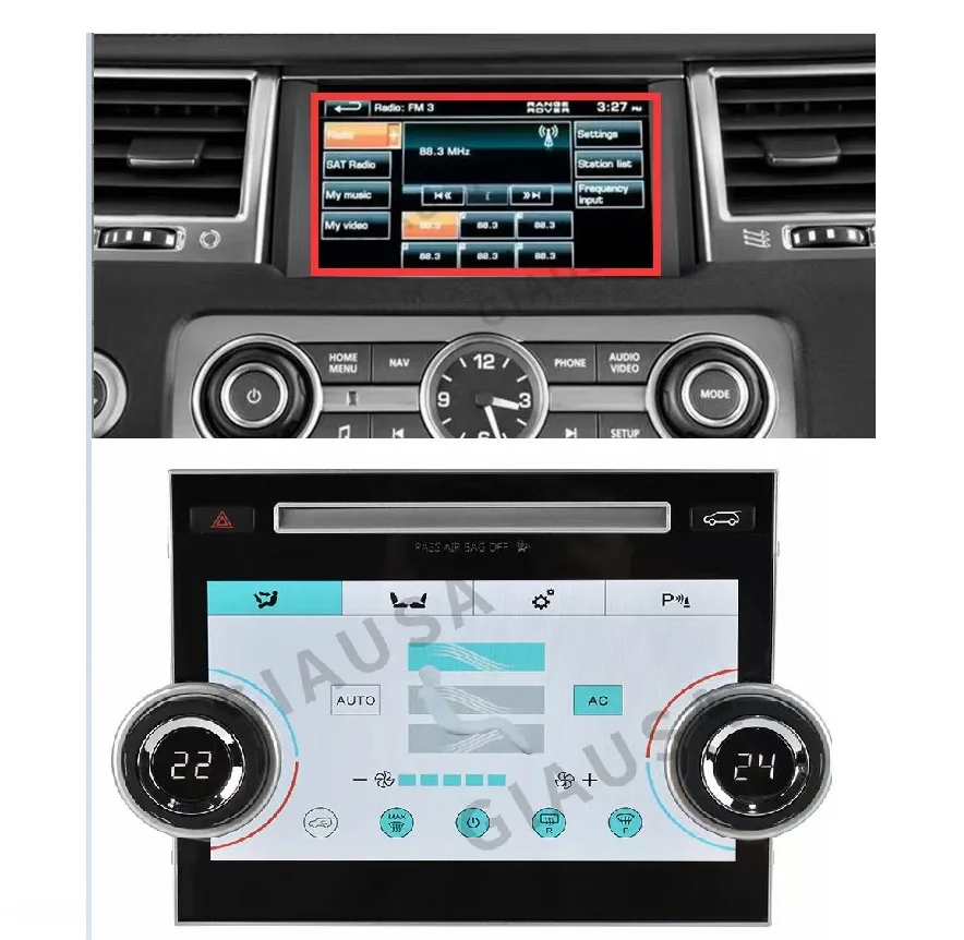 

AC Panel Display LCD Screen For Land Rover Range Rover Sport L320 2009-2013 Air Condition Control Stereo Touch Climate Board