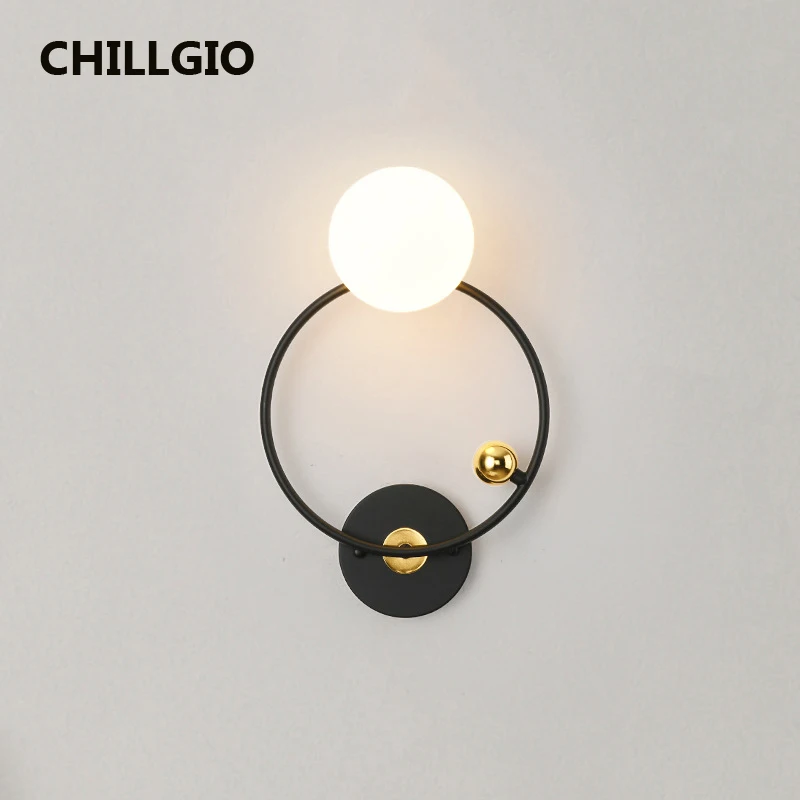 

CHILLGIO Interior Led Light Italian Designer Metal Art DECO Luxuary Sconce Fixture Nordic Hotel Home Living Room Night Wall Lamp