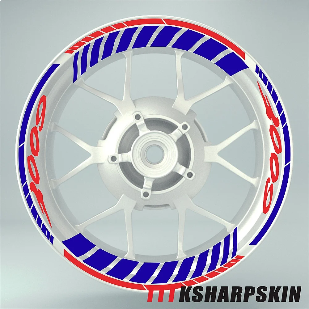 Multiple Color Waterproof Reflective Motorcycle Tire Stripe Decals for HONDA CB600F CBR600F