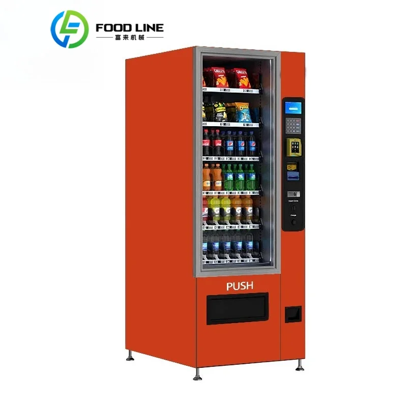 Small Refrigerated Combo Vending Machine Custom Cold Drink Snack Candy Compact Unmanned Device