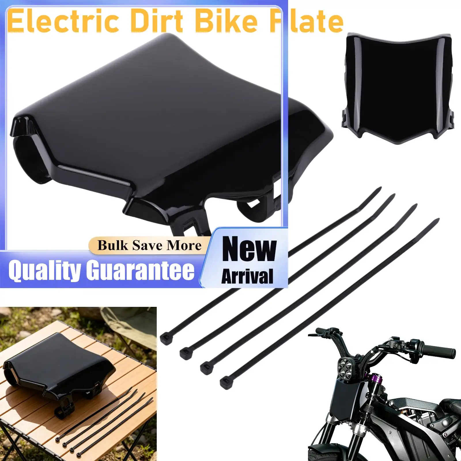 Front Number Plate for Ebike Sur Ron Light Bee X for Surron Light Bee S Motorcycles Accessories Front License Plate Universal