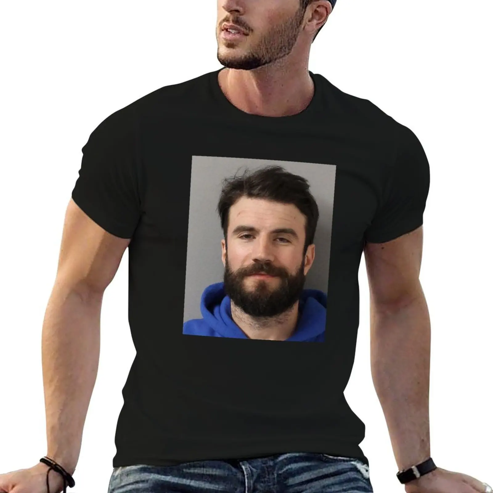 Sam Hunt Mug Shot T-Shirt oversized croswit shirt man shirts men graphic