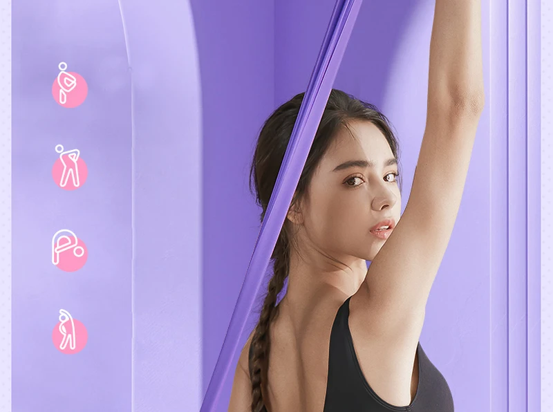 (2 Stück) Li-Ning Damen Yoga Widerstandsband Krafttraining Schulteröffnung Rückendehnung Spannseil AQTU403 AQTU405 – Detail 5