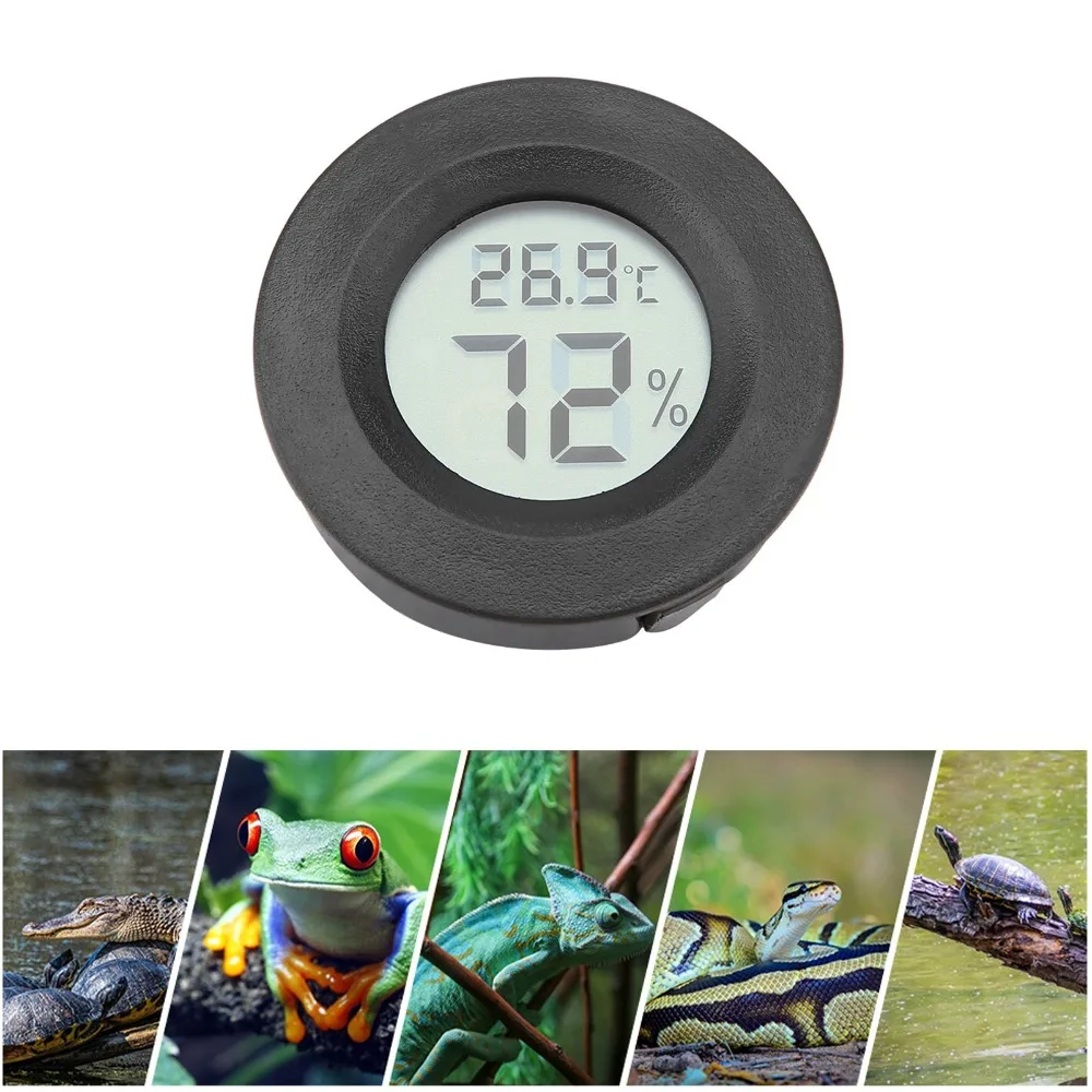 

Mini Round Shape LCD Humidity Meter LCD Display Circular Embedded Temperature Humidity Meter Digital Readout Small Electronic