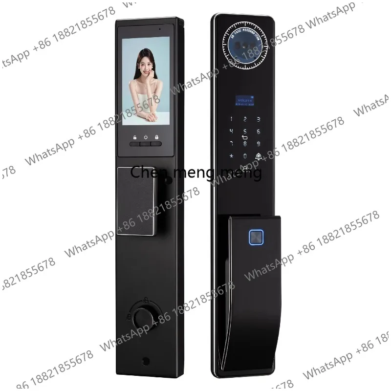 Outdoor Waterproof Lock Wifi Tuya APP Remote Voice Intercom Electronic Door Lock Face Fingerprint Smart Door Lock With Camera