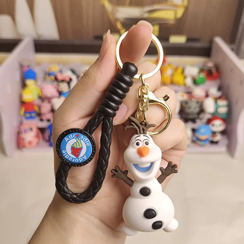 Frozen Princess Elsa Keychain Fashion couple key chain Car key pendant Creative bag pendant