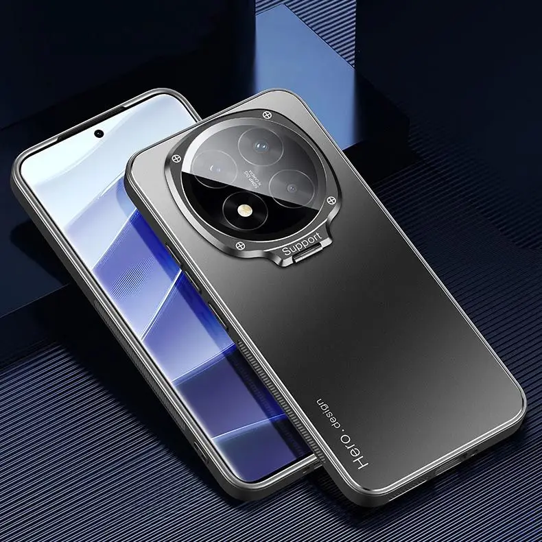 

Для Xiaomi POCO X7 Чехол Жесткий матовый с подставкой Магнитный объектив Защитная задняя крышка Чехол для Xiaomi POCO X7 5G Полный чехол