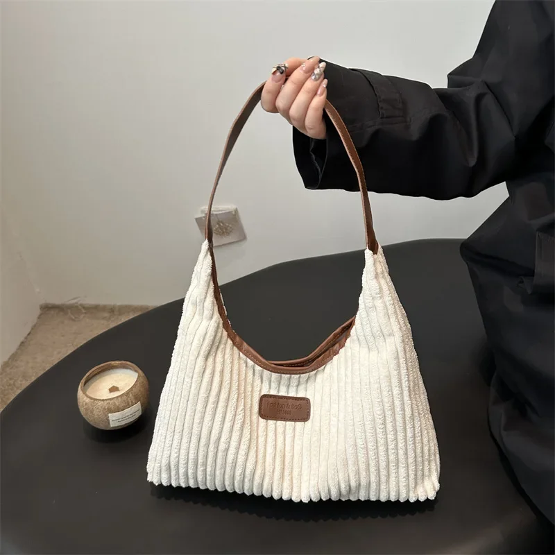

Fashion Underarm Large Capacity Corduroy Butt Bag