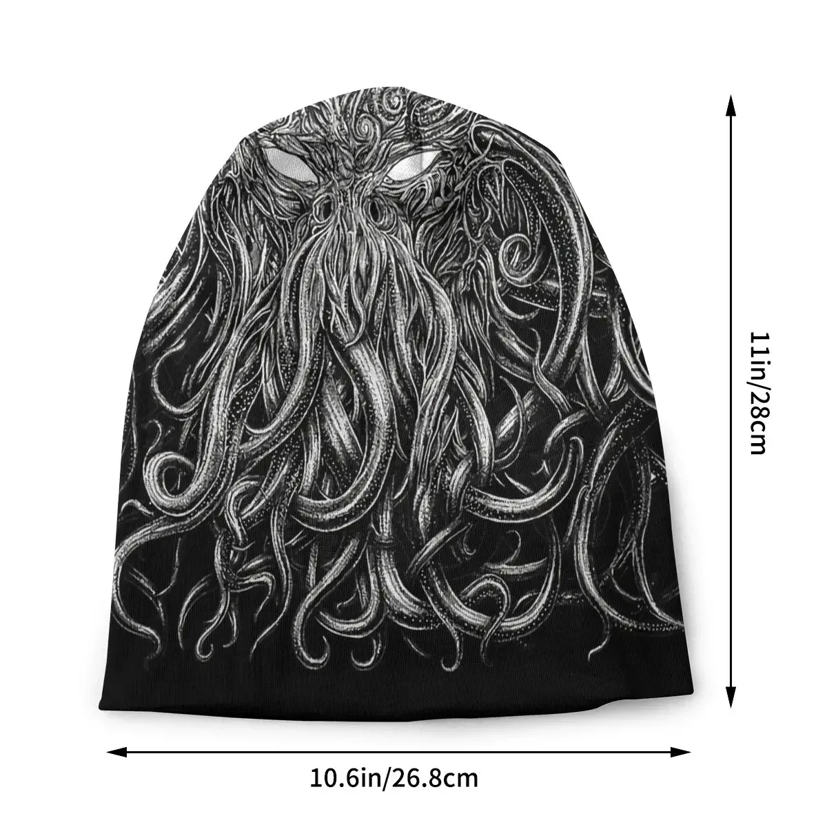 Cthulhu Mythos HP Lovecraft Horror Great Old Ones Beanie Hats The Sleeper Must Awaken Knitted Hat Bonnet Street Skullies Beanies